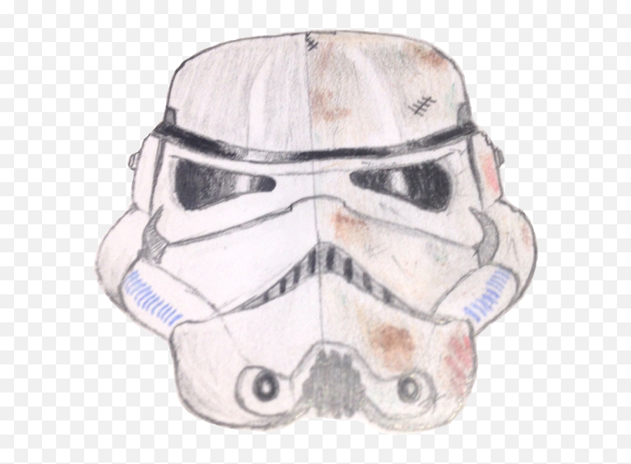 Myphoto Mydrawing Halfhalf Stormtrooper - Sketch Emoji,Stormtrooper Emoji