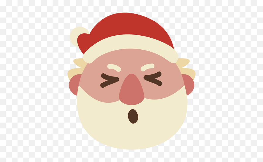 Squint Eye Santa Claus Face Emoticon 69 - Santa Claus With Heart Emoji,Squint Emoji