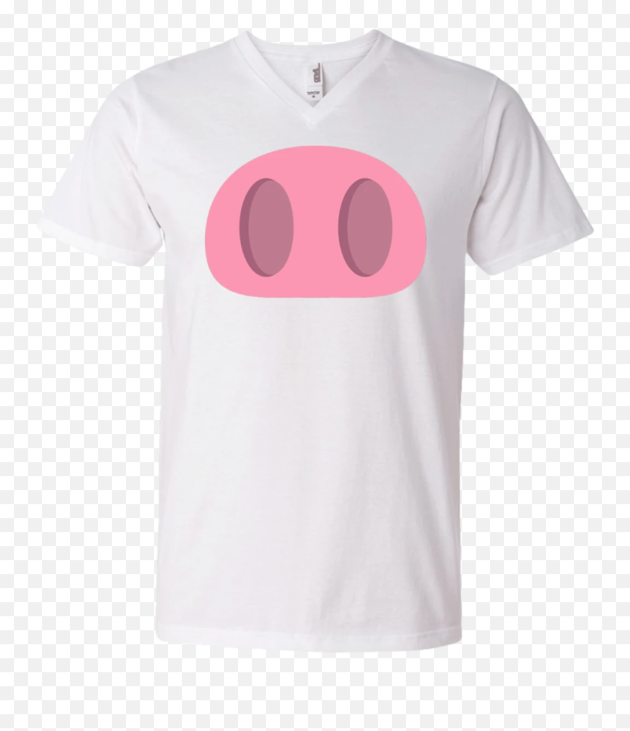 Pig Nose Emoji Mens V - Disney Stitch V Neck Shirts,Smoke Nose Emoji