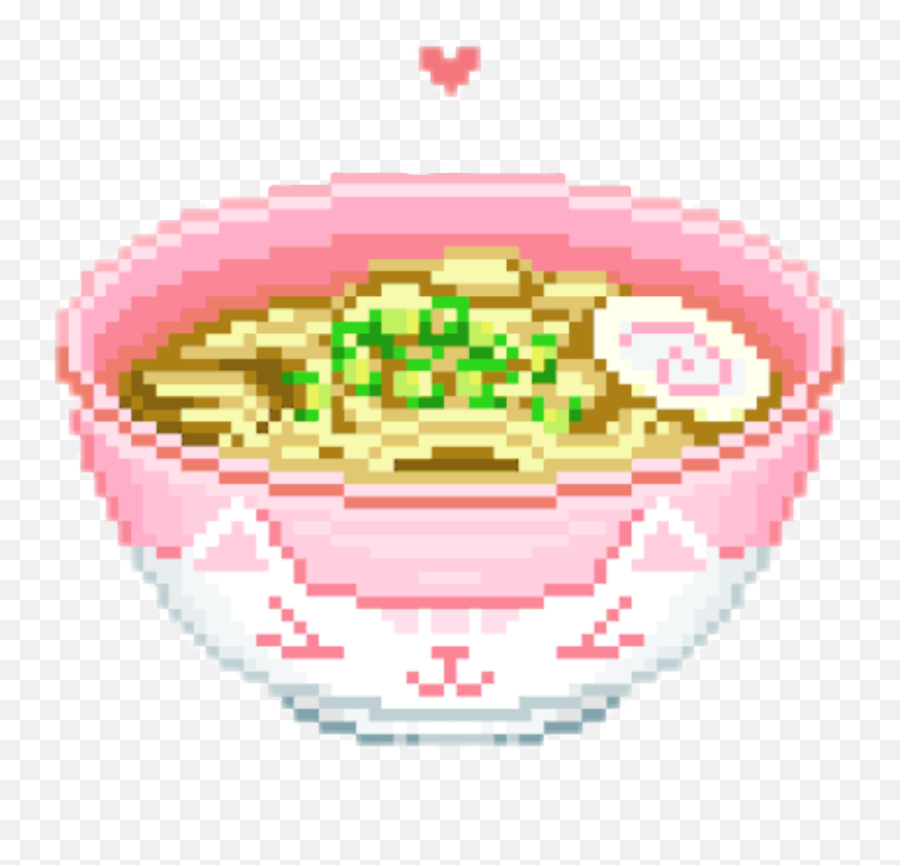 Delicious Cute Kawaii Pixel Ramen Noodle - Kawaii Pixel Art Png Emoji,Ramen Emoji