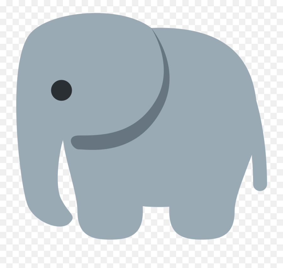 Twemoji 1f418 - Creative Commons Cartoon Elephant,Diamond Emoji
