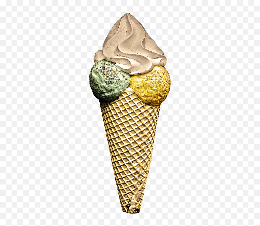 Ice Cream Waffle - Soy Ice Cream Emoji,Ice Cream Sundae Emoji