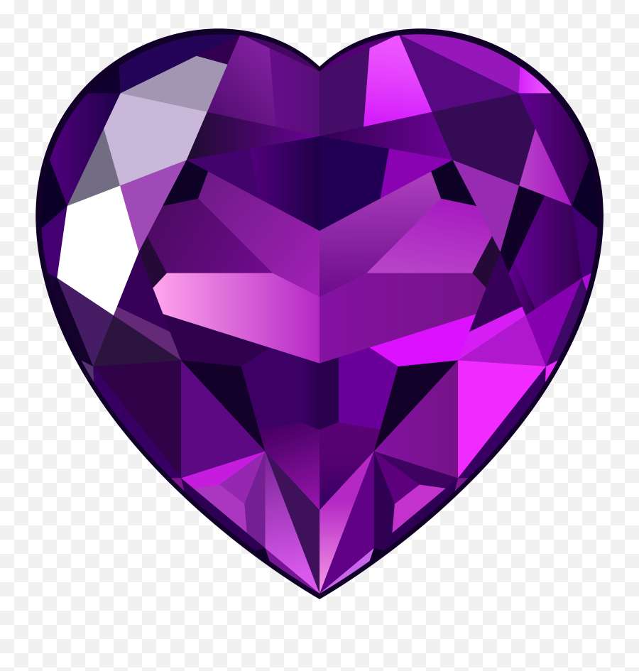 Purple Pink Heart Clipart Free - Purple Heart Gem Png Emoji,Swirling Hearts Emoji