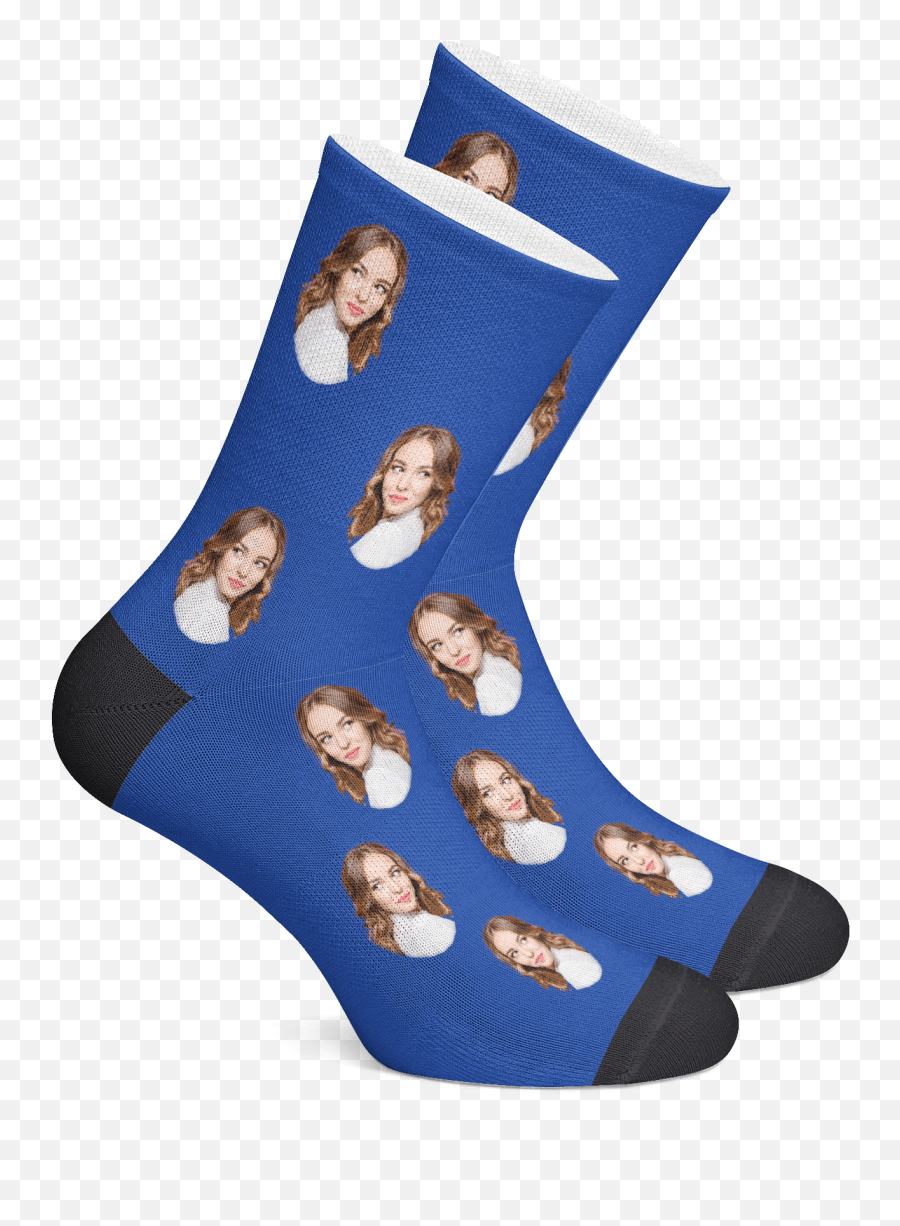 Custom Face Socks - Socks With A Custom Emoji,Emoji Sock