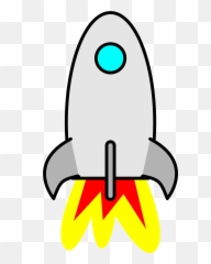 Rocket Clipart Transparent - Cartoon Rocket Ships Emoji,Rocket Ship Emoji