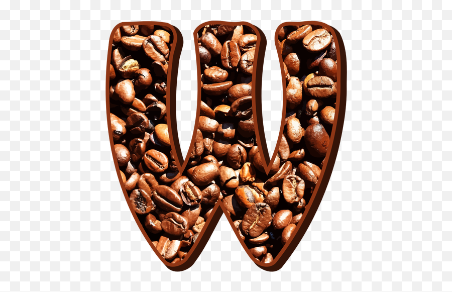 Letter W With Coffee - Coffee Seeds Png Emoji,Jamaican Flag Emoji