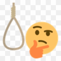 Noose Emoji Free Noose Emoji - Thinking Emoji With Noose,Discord Gun Emoji