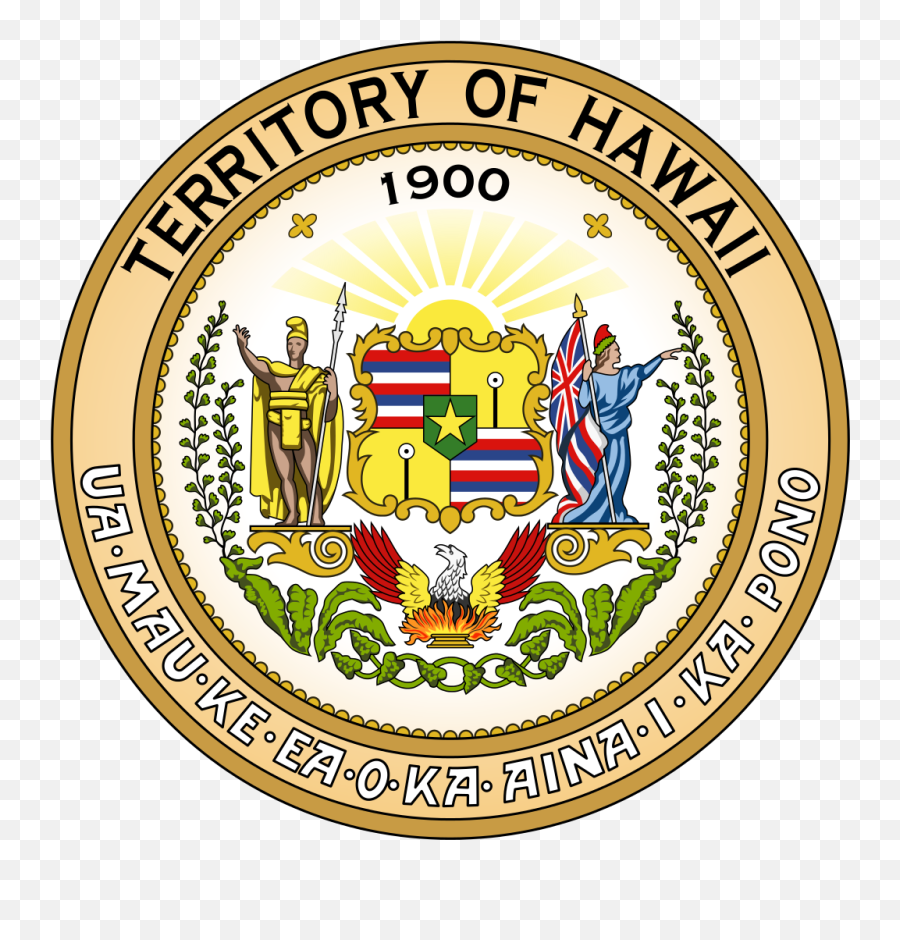 Seal Of The Territory Of Hawaii - Hawaii State Seal Png Emoji,Hawaiian Emoji Flag