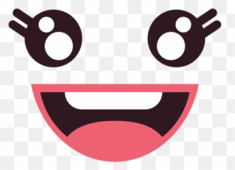 Kawaii Happy Female Emoticon Face - Png Emoji