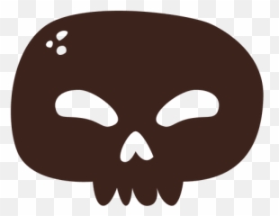 Skull Silhouette Mask - Skull Silhouette Transparent Emoji,Skull Emoticon