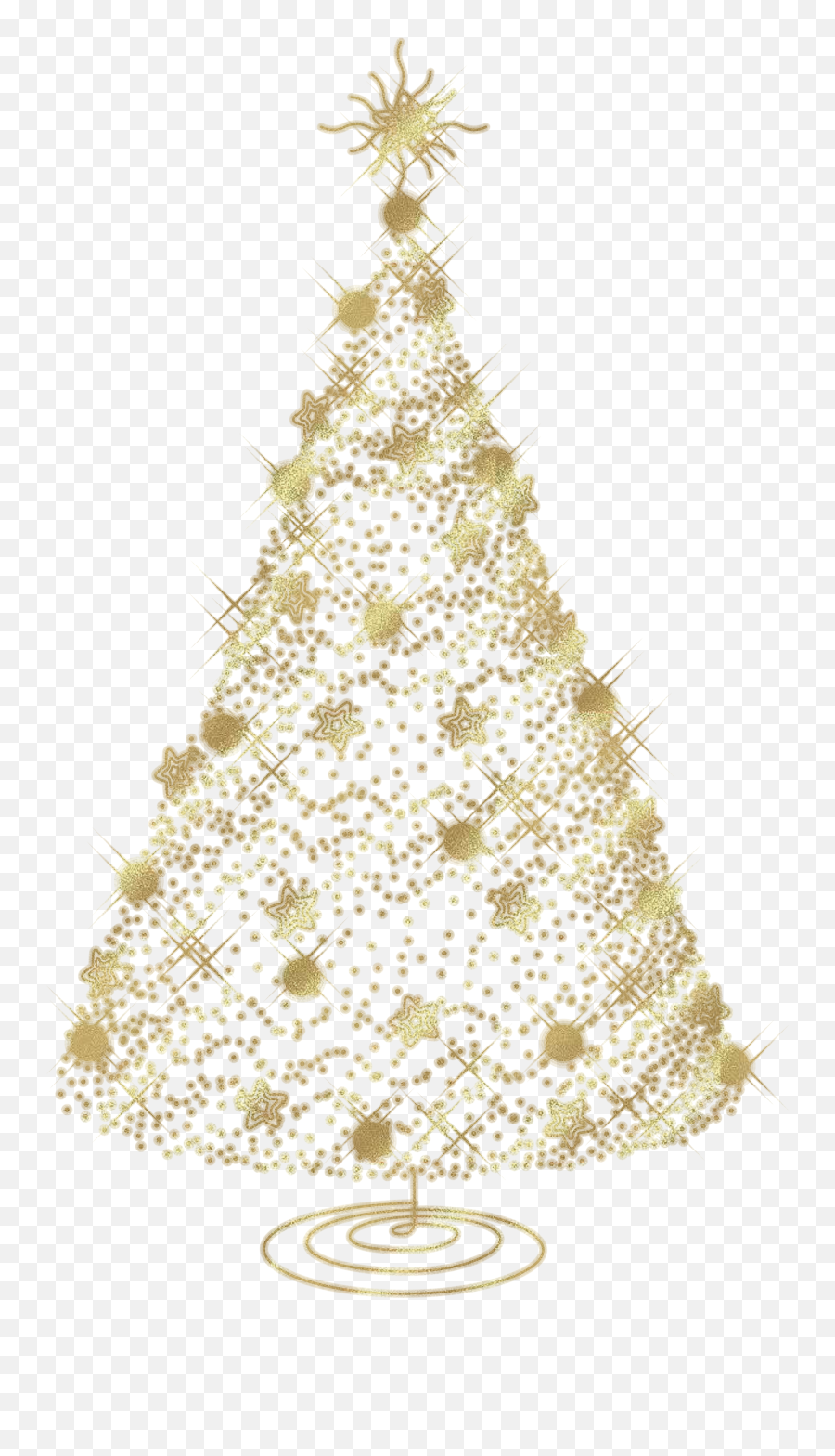 Christmas Clip Art - Transparent Christmas Gold Tree Png Transparent Png Format Christmas Tree Png Emoji,Christmas Tree Emoticons