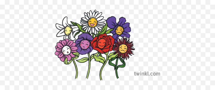 Feeling Flowers Emotions Ks1 Illustration - Emotional Register Emoji,Flower Emoticons