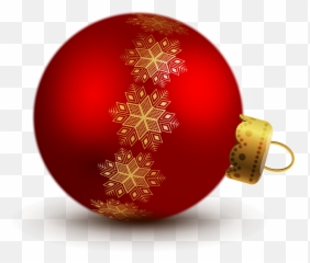 Orange Clipart Ornament Transparent Free - Christmas Clear Background Emoji