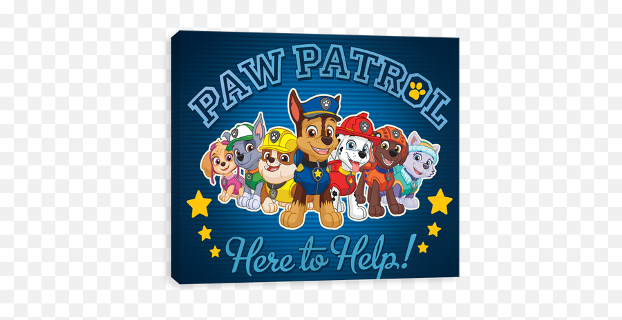 Nickelodeon Paw Patrol Canvas Wall Art Entertainart - Paw Pateol Emoji,Emoji Canvas Painting