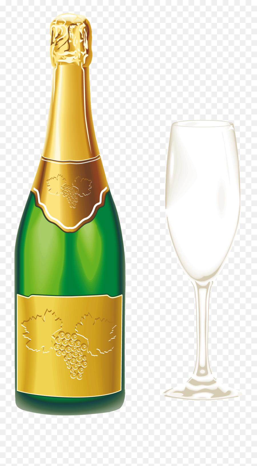 Champagne With Glass Clipart Gallery Yopriceville High Png - Champagne Bottle Clipart Emoji,Champagne Emoji