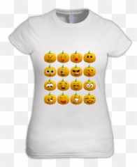 Halloween Pumpkin Emoji Women T Shirt At - Thrive Not Just Survive