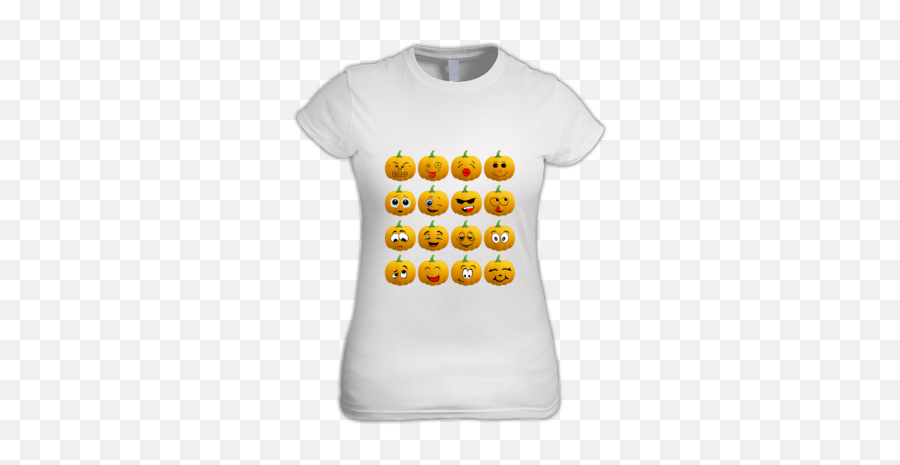 Halloween Pumpkin Emoji Women T Shirt At - Thrive Not Just Survive Shirt,Yellow Emoji Shirt