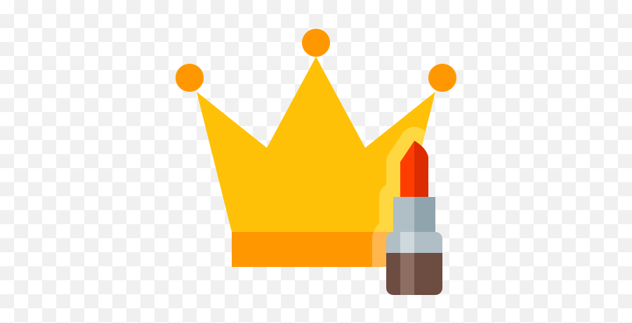 Crown And Lipstick Icon - Free Download Png And Vector Tiktok Crown Emoji,Black Girl Emoji With Crown