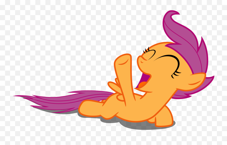 Mlp Scootaloo Laughing Vector - Scootaloo Laughing Emoji,Scrunchy Face Emoji