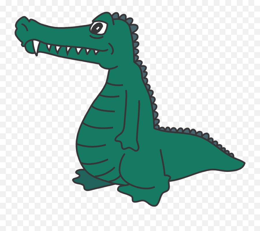Clipart Crocodile For Kids - Draw An Alligator Standing Up Emoji,Crocodile Emoji