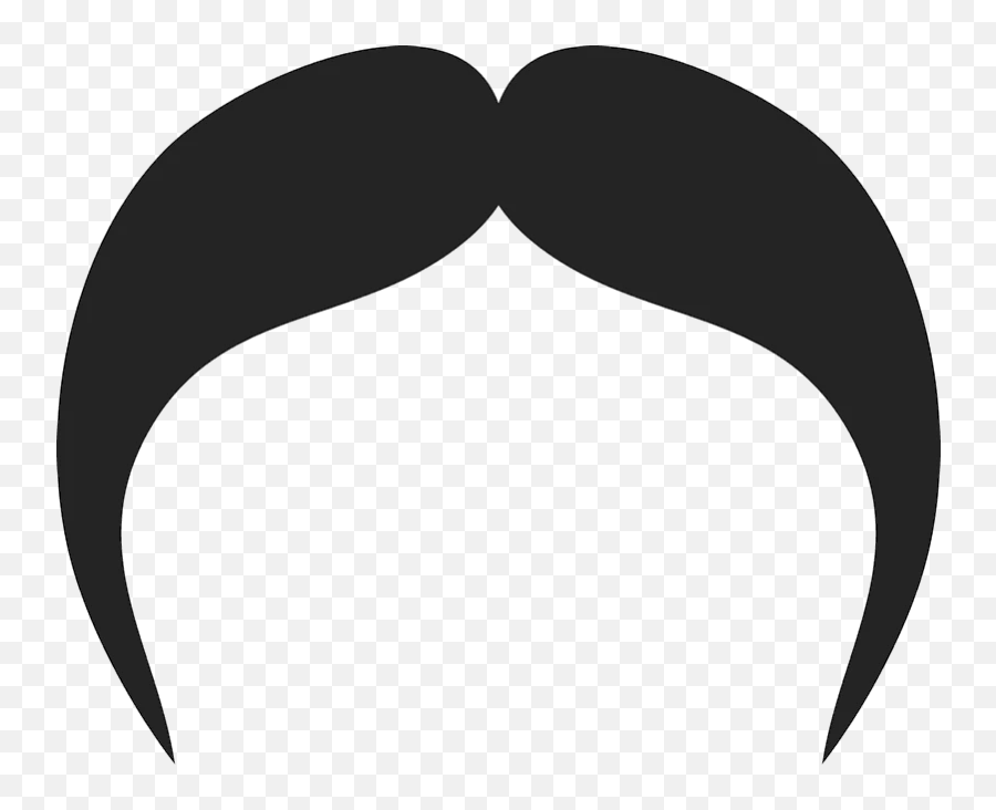 The Skinny Walrus Mustache Rubber Stamp - Handlebar Mustache Image Clip Art Emoji,Walrus Emoji
