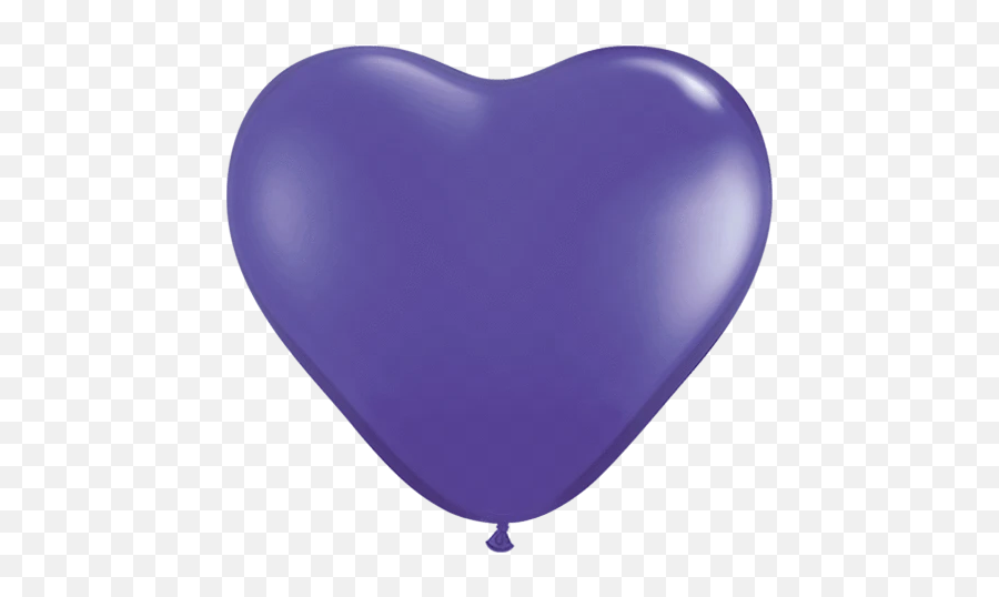 Quartz Purple Heart Latex Balloons - Purple Heart Balloon Emoji,Heart Emoji Balloons