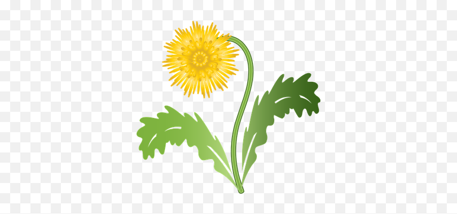 Free Yellow Flower Flower Vectors - Graphic Dandelion Emoji,Weed Plant Emoji