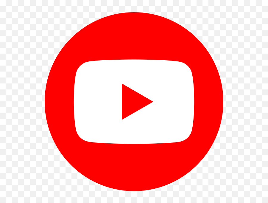 Youtube Social Red Circle - Youtube Logo Round Png Emoji,Emojis On Youtube Comments