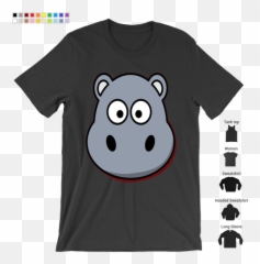 Cuteness Overload Rainbow Emoji Yellow Wink Face T - Cartoon,Hippo Emoji