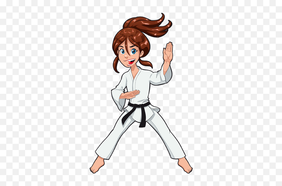 Karate Girl Clipart - Girl Karate Clipart Emoji,Karate Emoji