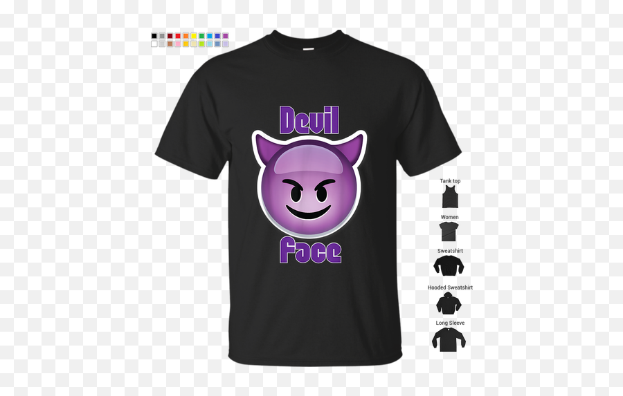 Emoji Shirt Purple Devil Face Emoticon,Emojis Devil