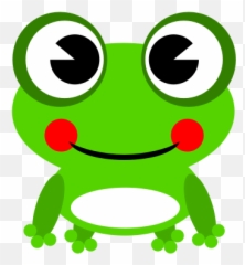 Frog Face Clipart - Baby Art Emoji