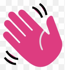 Waving Hand Emoji Android Png - Clip Art