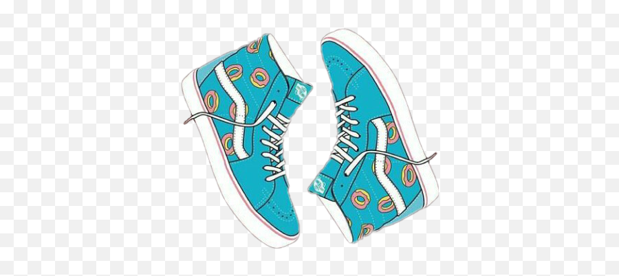 Shoes Blue Donut - Sneakers Emoji,100 Emoji Shoes