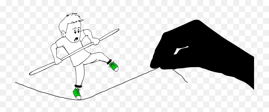 Balance Balancing Boy Cartoon Comic - Trouble De L Équilibre Emoji,Boy Fishing Pole Fish Emoji