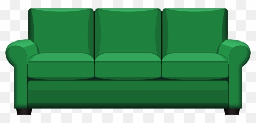 Green Couch Clipart - Brown Couch Clip Art Emoji,Couch Emoji