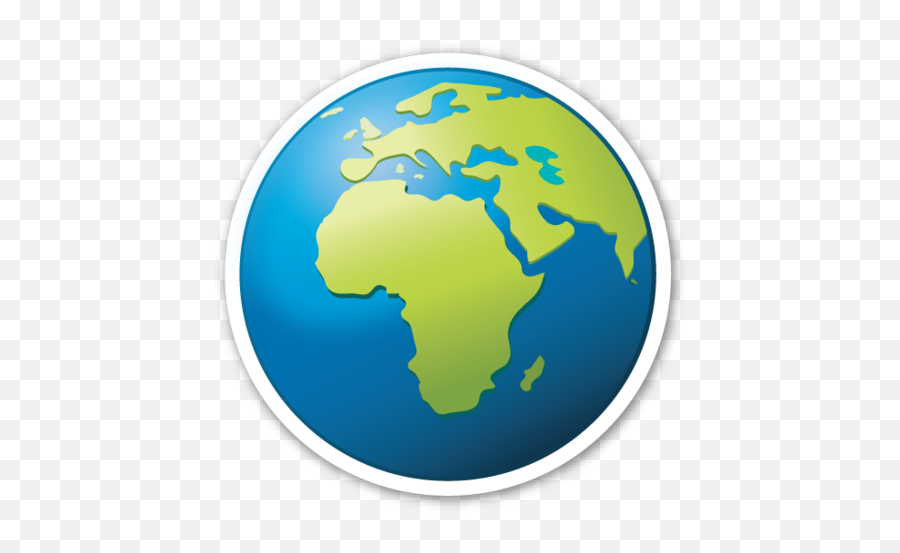 Earth Globe Europe Africa - World Emoji Png,Earth Emoji