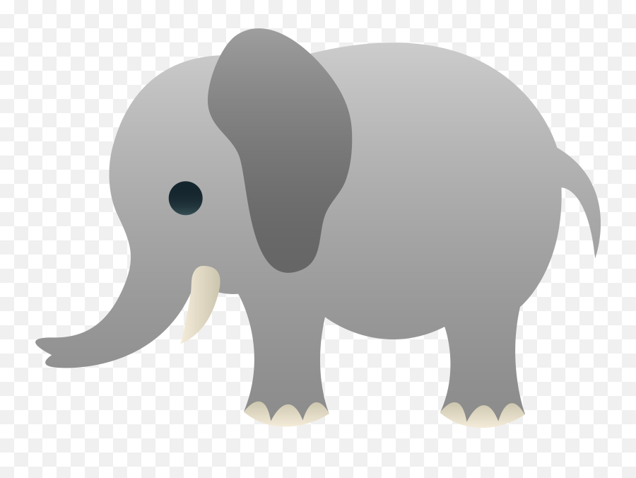 Elephant Clipart Png - Cute Clip Art Of Elephant Emoji,Pervy Face Emoji