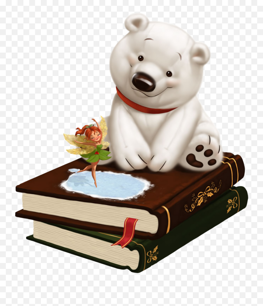 Bear Fairy Book - Sticker By Mafelice Heartfelt Thank You Gif Emoji,Trophy And Cake Emoji