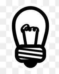 Light Bulb Icon Monochrome - Light Bulb Clip Art Emoji,Jabber Emoticons