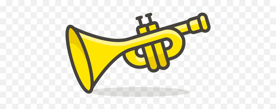 Trumpet Icon At Getdrawings - Trumpet Cartoon Png Emoji,Instrument Emoji