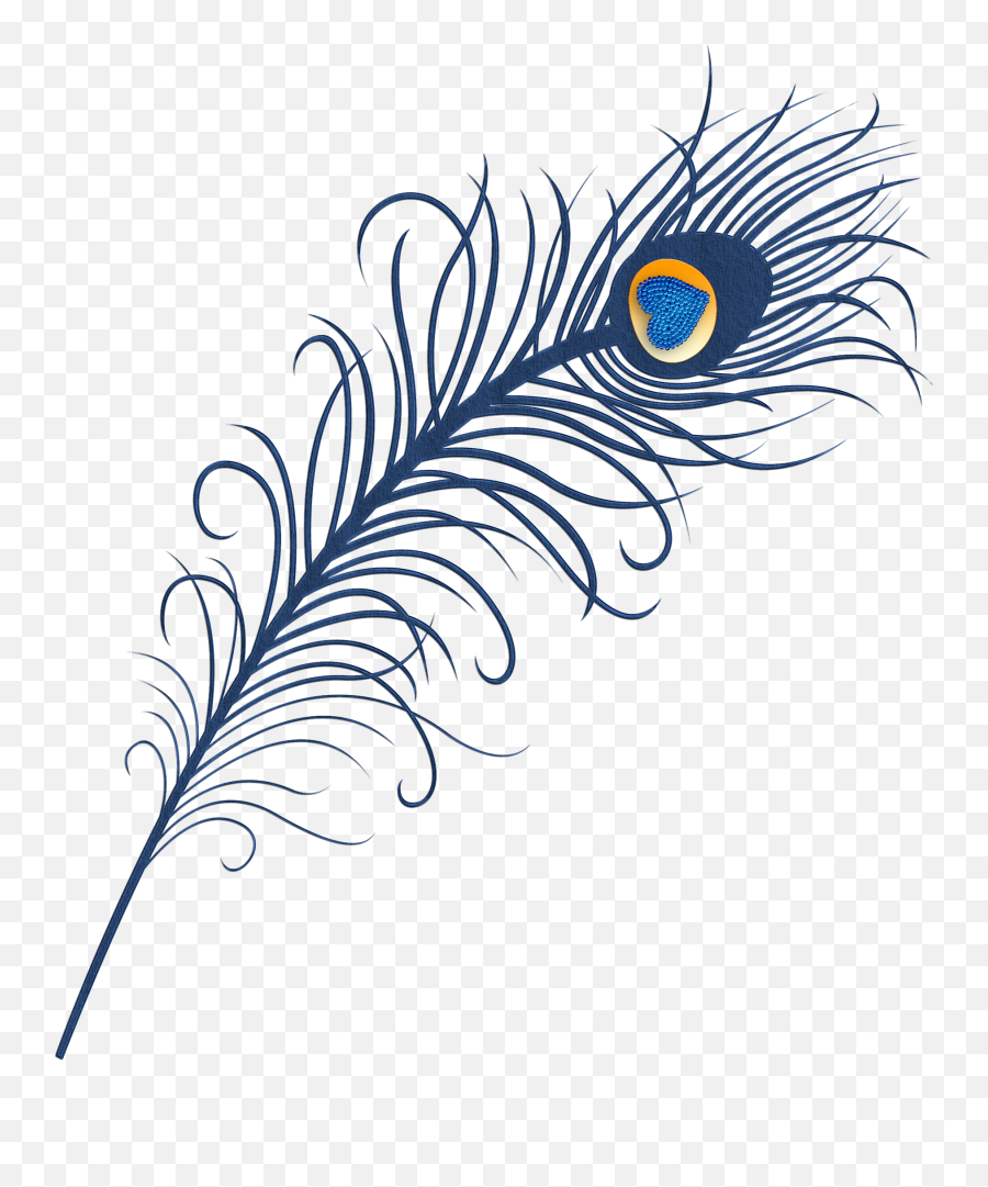 Feather Peafowl Bird Clip Art - Peacock Feather Png Transparent Mor Pankh Png Emoji,Peacock Emoticon