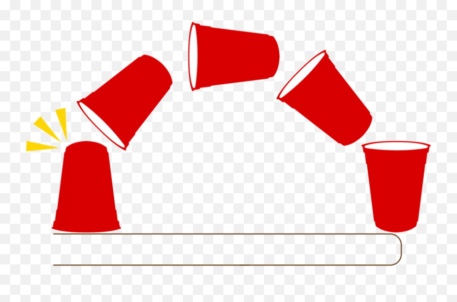 Flip The Glass - Red Solo Cup Flip Game Clipart Full Size Flip Cup Png Emoji,Hair Flip Emoji