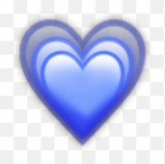 Blue Purple Heart Emoji Sticker - Vertical,Love Heart Emoji