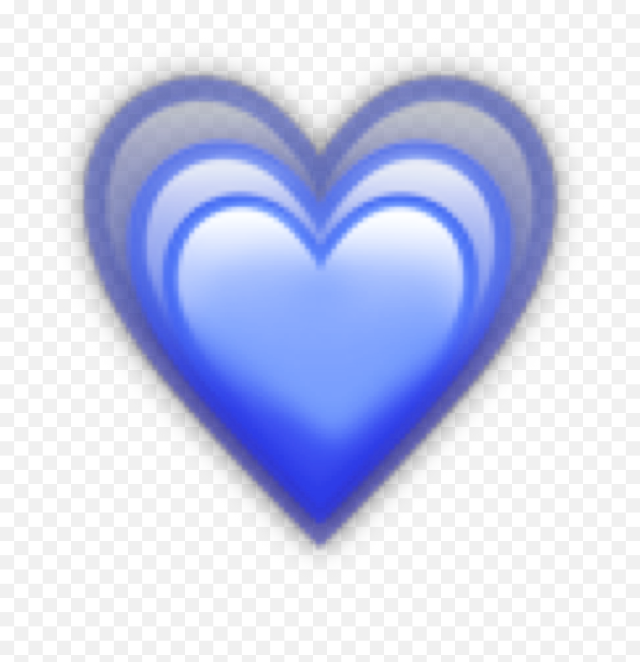 Blue Purple Heart Emoji Sticker - Vertical,Love Heart Emoji