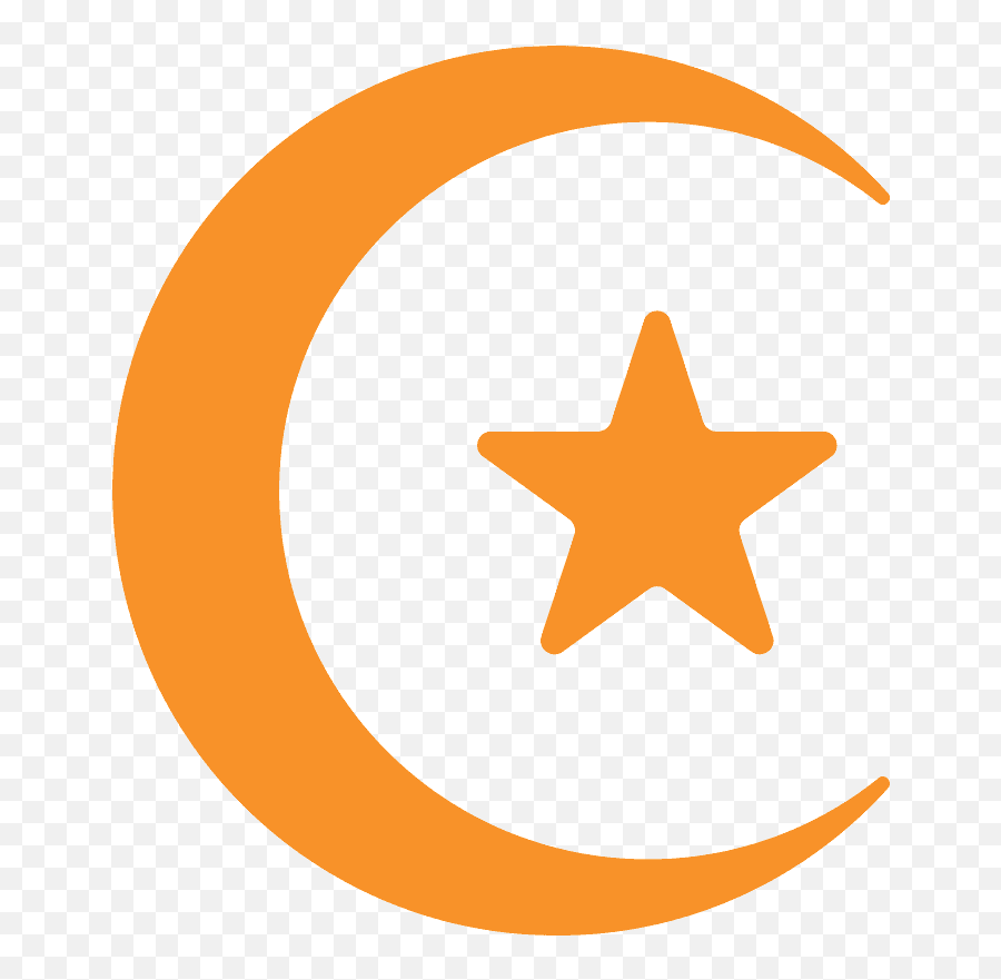 Star And Crescent Emoji Clipart - Blue Star Mothers Flag,Muslim Emoji