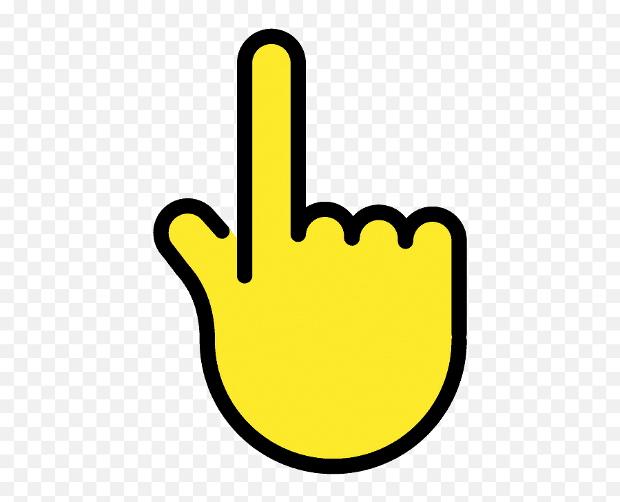 Backhand Index Pointing Up Emoji - Mão Com Dedo Indicador Apontando,Finger Pointing Up Emoji