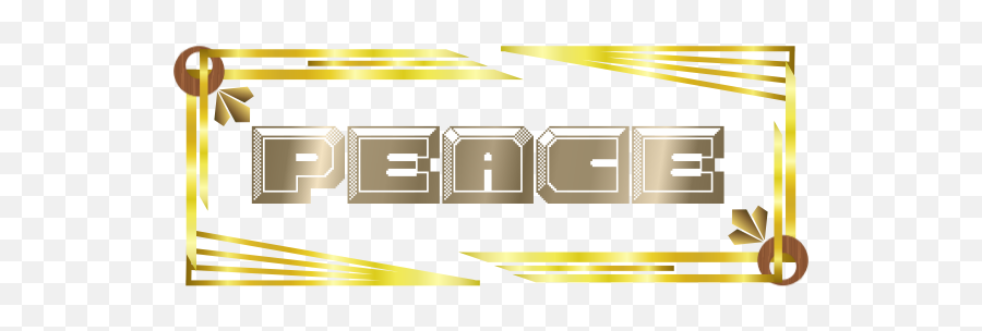 Art Deco Peace - Graphic Design Emoji,Peace Emoticon