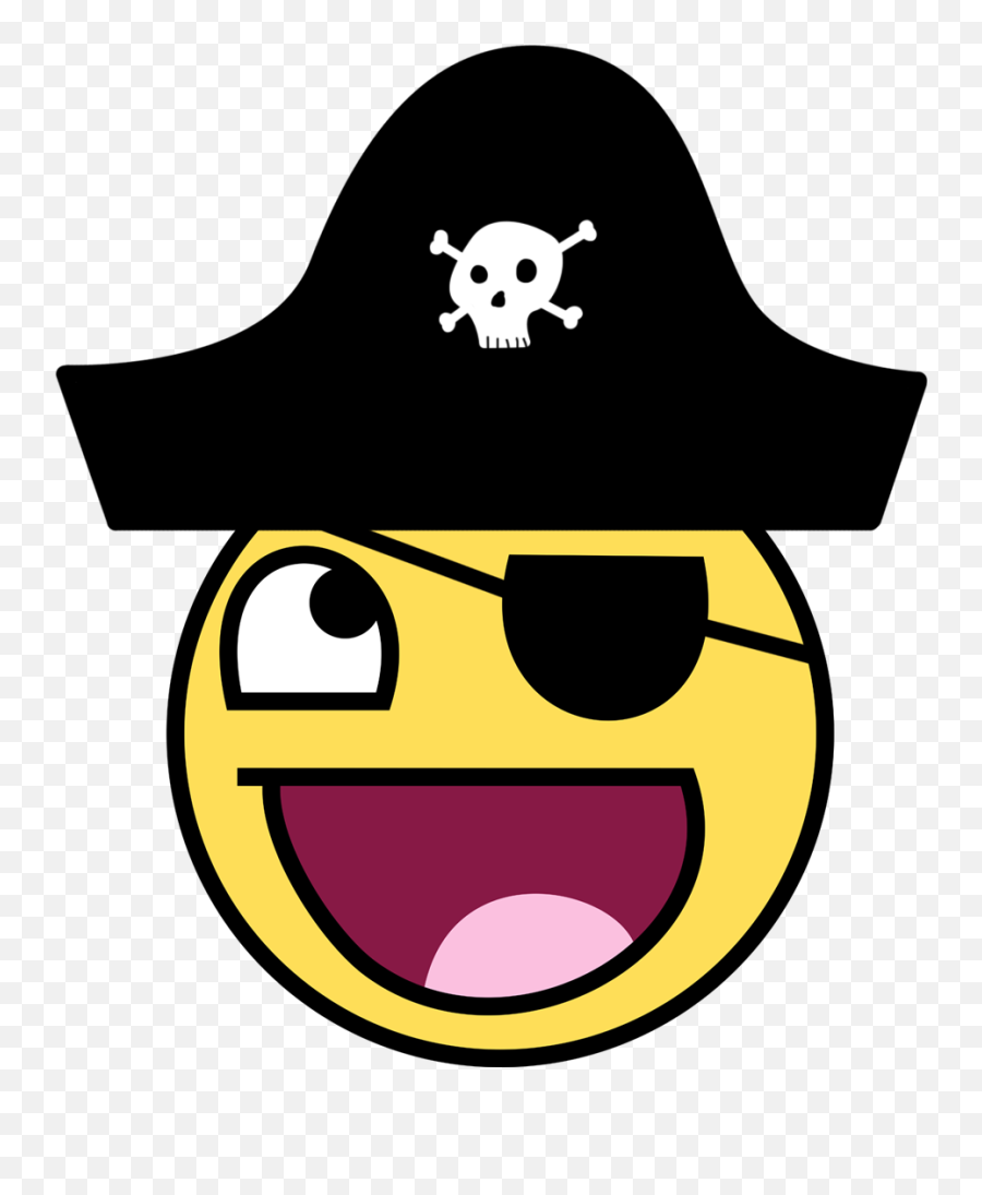 T - Awesome Smiley Face Emoji,Pirate Emoticons