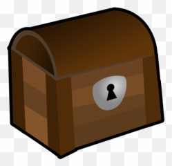 Vector Image Of Closed Wooden Chest With A Lock - Box With Keyhole Clipart Emoji,Treasure Chest Emoji